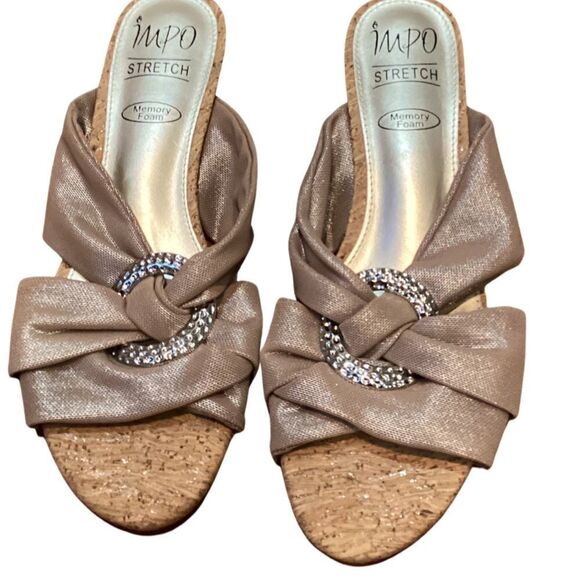 IMPO REXINE WEDGE SANDALS Memory Foam 8.5 - Picture 11 of 12